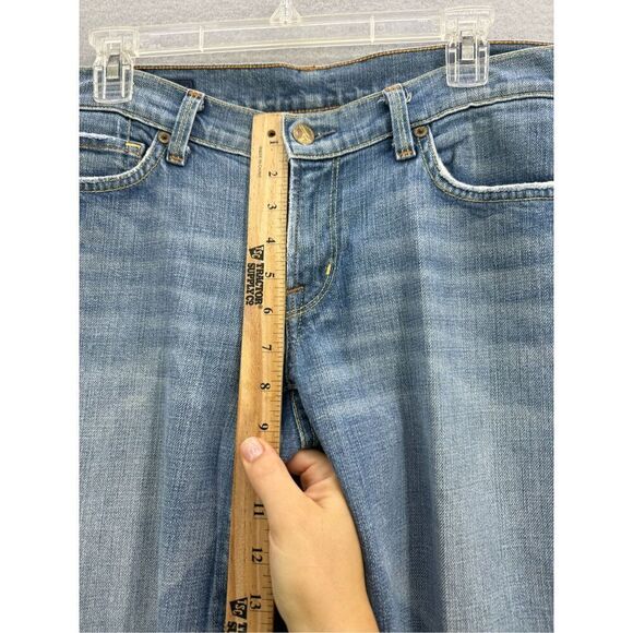 Y2K Citizens of Humanity Women Blue V-Front Stretch Low Waist Boot Cut Jeans Siz - Picture 7 of 11